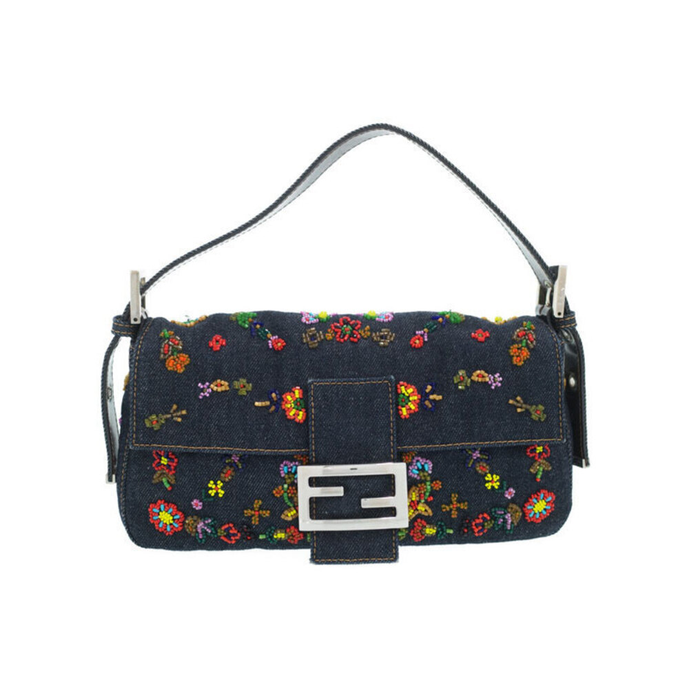 Fendi Bag Shoulder Beaded Mamma Semi Bucket - Picture 2 of 9